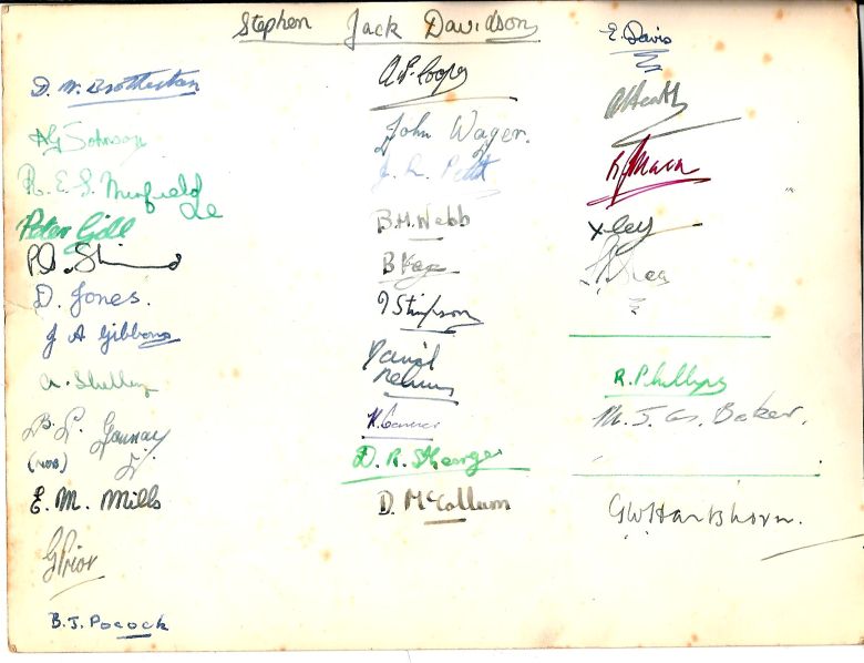 autographs of form 4g in 1956