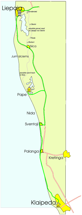 map of route