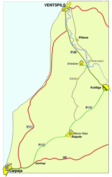 map of route