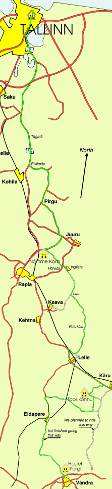 map of route