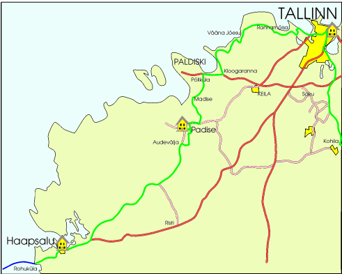 map of route