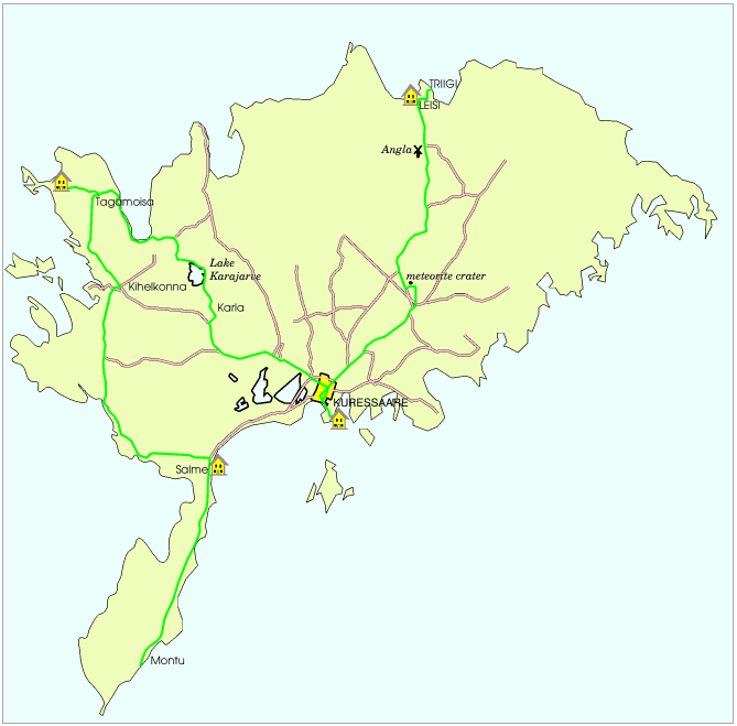 map of route